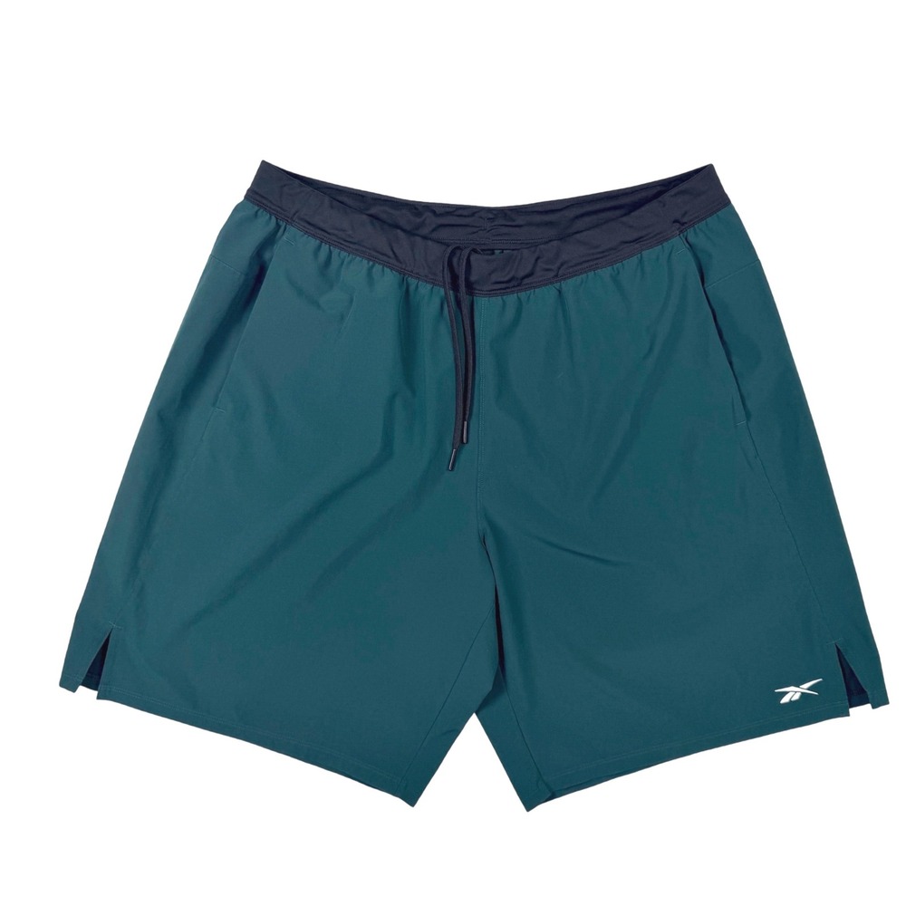 Reebok Workout Shorts Mens XL Green NWOT GJ6324 Training Activewear - Picture 1 of 8